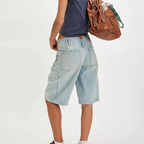 Free People We The Free Extreme Measures Barrel Shorts - Picture 3 of 16